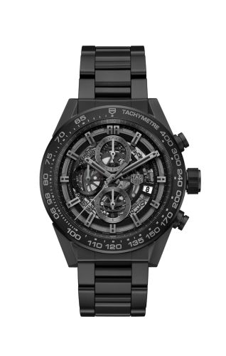 TAG Heuer Carrera Calibre Heuer 01 45 Ceramic / Skeleton / Bracelet CAR2A91.BH0742