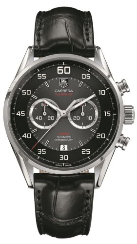 TAG Heuer Carrera Calibre 36 Flyback Stainless Steel / Grey / Alligator CAR2B10.FC6235
