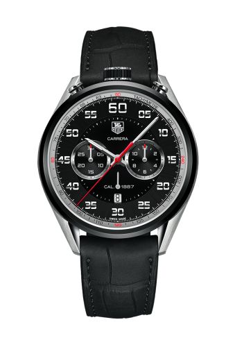TAG Heuer Carrera Calibre 1887 45 Bullhead Stainless Steel / Titanium / Black / Alligator CAR2C12.FC6327