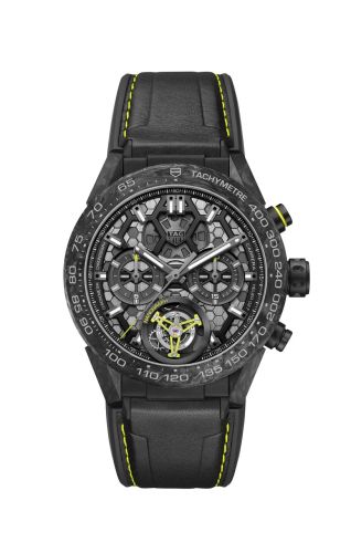 TAG Heuer Carrera Calibre Heuer 02T 45 Chronograph Tourbillon Titanium / Carbon / Nanograph CAR5A8K.FT6172