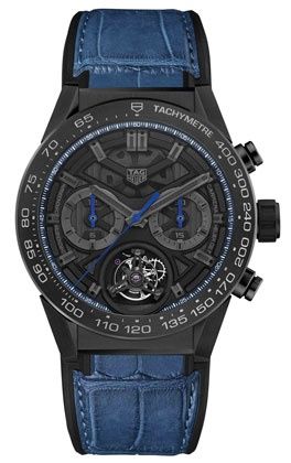 TAG Heuer Carrera Calibre Heuer 02T 45 Chronograph Tourbillon Ceramic / Japan CAR5A8N.FC6448