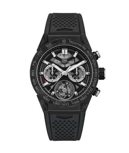 TAG Heuer Carrera Calibre Heuer 02T 45 Chronograph Tourbillon Titanium / Carbon / Rubber CAR5A8W.FT6071