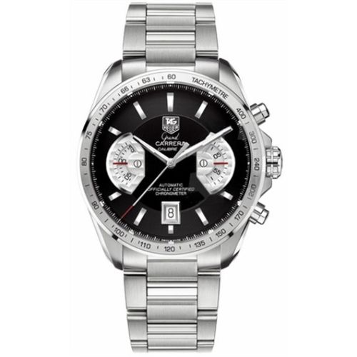 TAG Heuer Grand Carrera Calibre 17 RS 43 Stainless Steel / Black / Bracelet CAV511A.BA0902