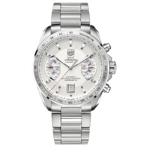 TAG Heuer Grand Carrera Calibre 17 RS 43 Stainless Steel / Silver / Bracelet CAV511B.BA0902