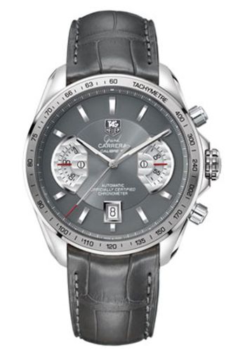 TAG Heuer Grand Carrera Calibre 17 RS 43 Stainless Steel / Grey / Alligator CAV511J.FC6312