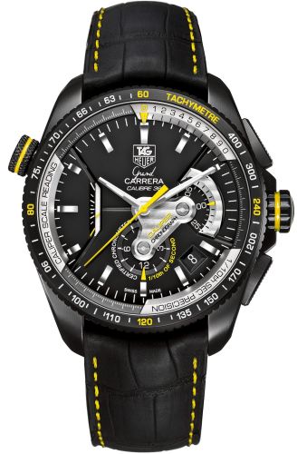 TAG Heuer Grand Carrera Calibre 36RS Caliper Chronograph Titanium PVD / Black / Boutique Edition CAV5186.FC6304