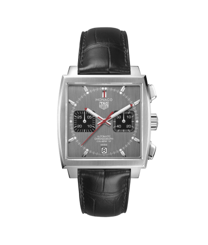 TAG Heuer Monaco Calibre 12 Stainless Steel / Grey / Final Edition CAW211J.FC6476