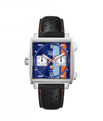TAG Heuer Monaco Calibre 11 Stainless Steel / Blue / Gulf 50th Anniversary CAW211T.FC6440