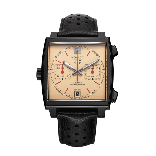 TAG Heuer Monaco Calibre 11 PVD / Beige / The Hour Glass CAW211U.FC6356