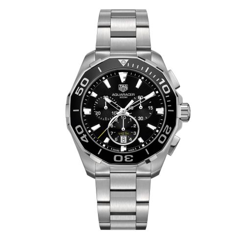TAG Heuer Aquaracer 300M Quartz Chronograph 43 Stainless Steel / Black / Bracelet CAY111A.BA0927