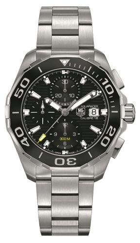TAG Heuer Aquaracer 300M Calibre 16 43 Stainless Steel / Black / Bracelet CAY211A.BA0927