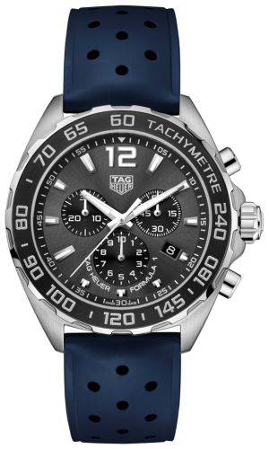 TAG Heuer Formula 1 Chronograph Quartz 43 Stainless Steel / Grey / Rubber / US Exclusive CAZ1011.FT8050