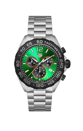TAG Heuer Formula 1 Quartz Chronograph Stainless Steel / Green / Bracelet CAZ101AP.BA0842