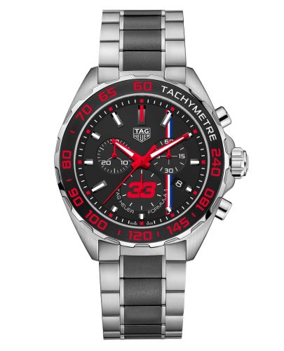 TAG Heuer Formula 1 Chronograph Quartz 43 Stainless Steel / Max Verstappen 2018 / Bracelet CAZ101U.BA0843