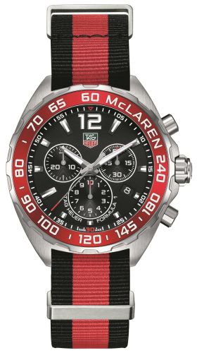 TAG Heuer Formula 1 Chronograph Quartz 42 Stainless Steel / McLaren / NATO CAZ1112.FC8188