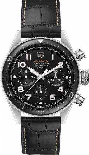 TAG Heuer Autavia Heuer 02 Isograph Stainless Steel / Black / Strap CBE5113.FC8279