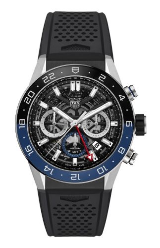 TAG Heuer Carrera Calibre Heuer 02 GMT Stainless Steel / Skeleton / Rubber CBG2A1ZFT6157