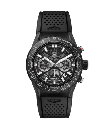 TAG Heuer Carrera Calibre Heuer 02 45 Carbon / Skeleton / Rubber CBG2A91.FT6173