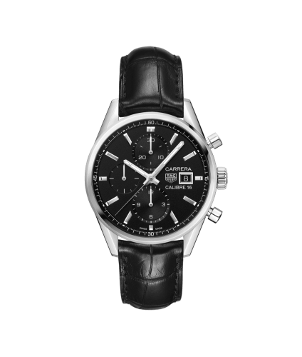 TAG Heuer Calibre 16 41 Stainless Steel / Black / Alligator CBK2110.FC6266