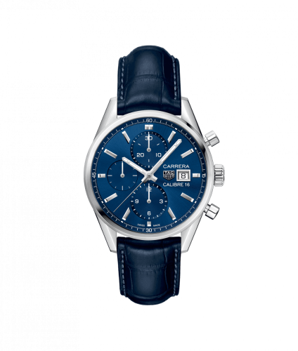 TAG Heuer Calibre 16 41 Stainless Steel / Blue / Alligator CBK2112.FC6292