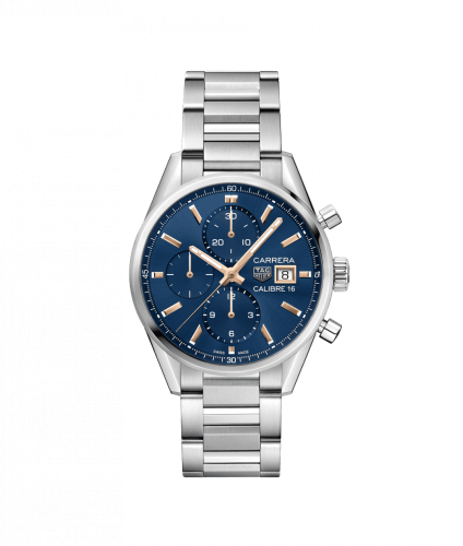 TAG Heuer Calibre 16 41 Stainless Steel / Blue / Bracelet CBK2115.BA0715