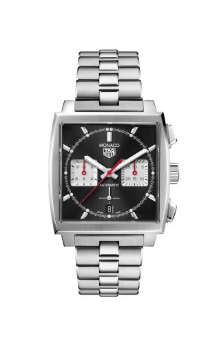 TAG Heuer Monaco Calibre Heuer 02 Stainless Steel / Black / Bracelet CBL2113.BA0644