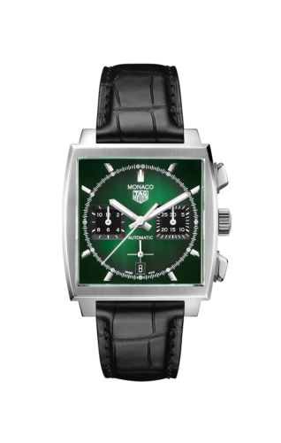TAG Heuer Monaco Calibre Heuer 02 Stainless Steel / Green CBL2116.FC6497