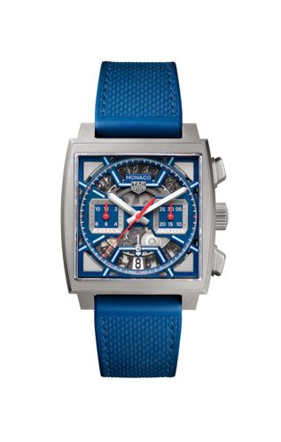 TAG Heuer Monaco Calibre Heuer 02 Titanium / Skeleton Racing - Blue CBL2182.FT6235