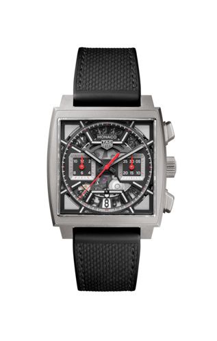 TAG Heuer Monaco Calibre Heuer 02 Titanium / Skeleton Racing - Red CBL2183.FT6236