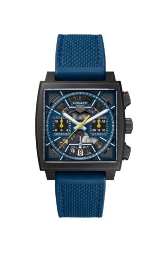 TAG Heuer Monaco Calibre Heuer 02 Titanium DLC / Skeleton Racing - Blue CBL2188.FT6261