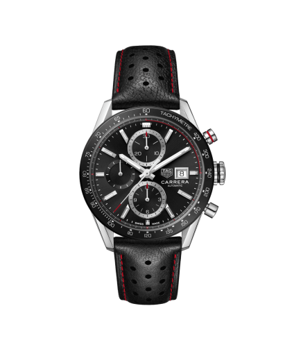 TAG Heuer Carrera Calibre 16 41 Stainless Steel / Black / Calf CBM2110.FC6454