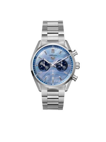 TAG Heuer Carrera Calibre Heuer 02 42 Stainless Steel / Blue MOP / Japan CBN201E.BA0642