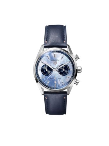 TAG Heuer Carrera Calibre Heuer 02 42 Stainless Steel / Blue MOP / Japan CBN201E.FC6544