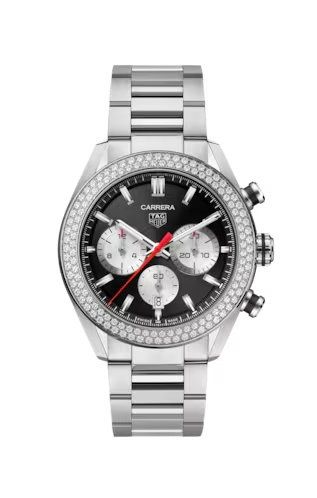 TAG Heuer Carrera Calibre Heuer 02 44 Stainless Steel - Diamond / Black CBN2A12.BA0643