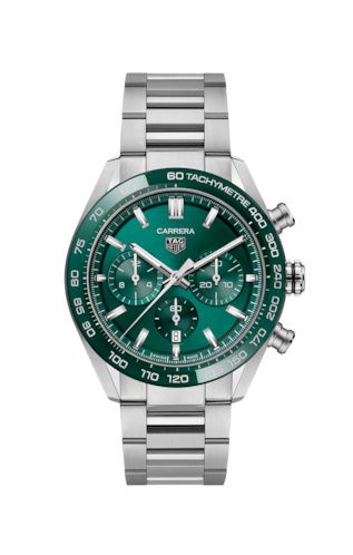 TAG Heuer Carrera Calibre Heuer 02 44 Stainless Steel / Green / Bracelet CBN2A1N.BA0643