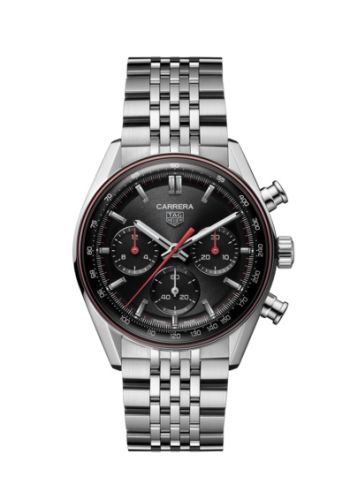 TAG Heuer Carrera Chronograph Glass Box 41 Stainless Steel / Black CBS2114.BA0053