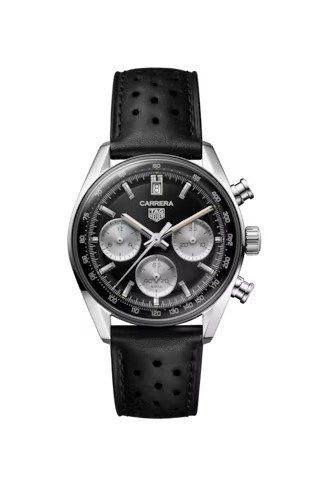 TAG Heuer Carrera Chronograph Glass Box Stainless Steel / Black CBS2210.FC6534