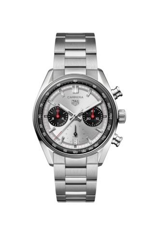 TAG Heuer Carrera Chronograph Glass Box Stainless Steel / Panda / Bracelet CBS2216.BA0041
