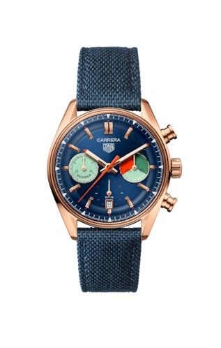 TAG Heuer Carrera Skipper Glass Box Rose Gold / Blue CBS2241.FN8023