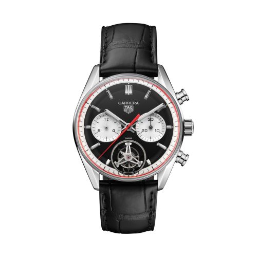 TAG Heuer Carrera Chronograph Tourbillon Glass Box Watches of Switzerland Centenary CBS5016.FC6566