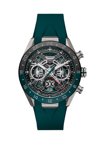 TAG Heuer Carrera Chronograph Extreme Sport twin-Time Titanium - Ceramic / Black / Rubber CBU2084.FT6297