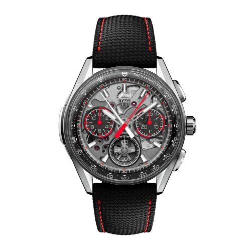 TAG Heuer Carrera Split-Seconds Chronograph Glass Box Titanium / Skeleton CDD2180.FT8120