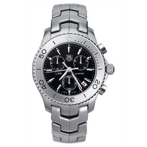 TAG Heuer Link Quartz Chronograph 1/10th Stainless Steel / Black CJ1110.BA0576