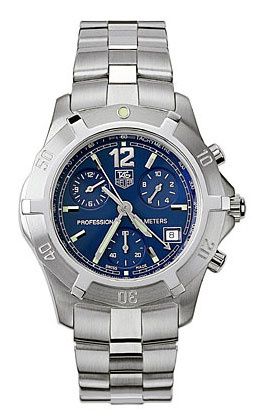TAG Heuer 2000 Exclusive Chronograph Quartz Stainless Steel / Blue CN1112.BA0337