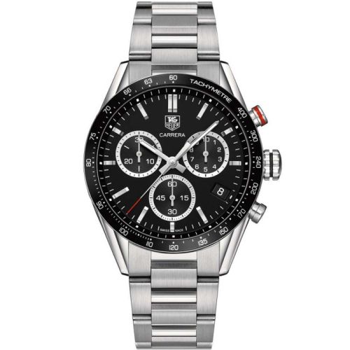 TAG Heuer Carrera Quartz 41 Stainless Steel / Black / Bracelet / Panamericana CV1A10.BA0799