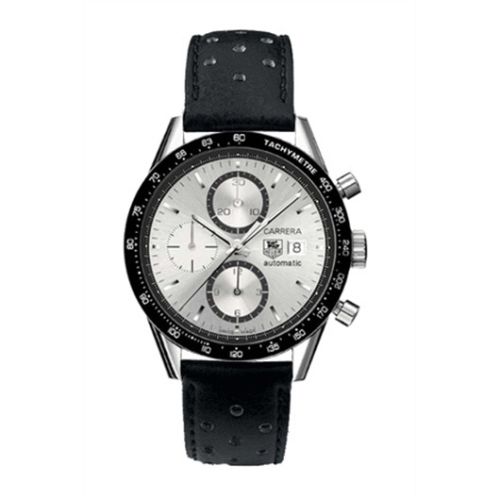 TAG Heuer Carrera Calibre 16 41 Stainless Steel / Silver / Calf CV2017.FC6205