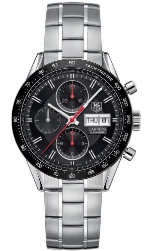 TAG Heuer Carrera Calibre 16 Day Date 41 Stainless Steel / Black / Bracelet CV201AH.BA0725