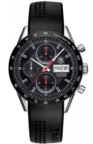 TAG Heuer Carrera Calibre 16 Day Date 41 Stainless Steel / Black / Rubber CV201AH.FT6014