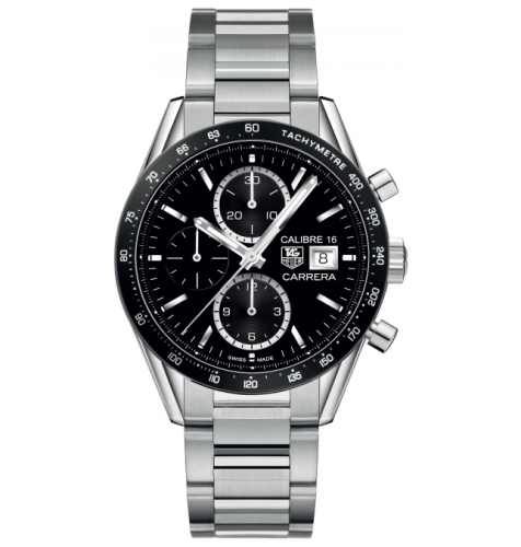 TAG Heuer Carrera Calibre 16 41 Stainless Steel / Black / Bracelet CV201AJ.BA0727