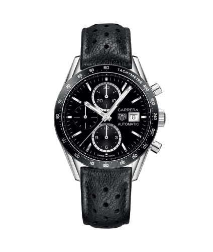 TAG Heuer Carrera Calibre 16 41 Stainless Steel / Black / Calf CV201AJ.FC6357